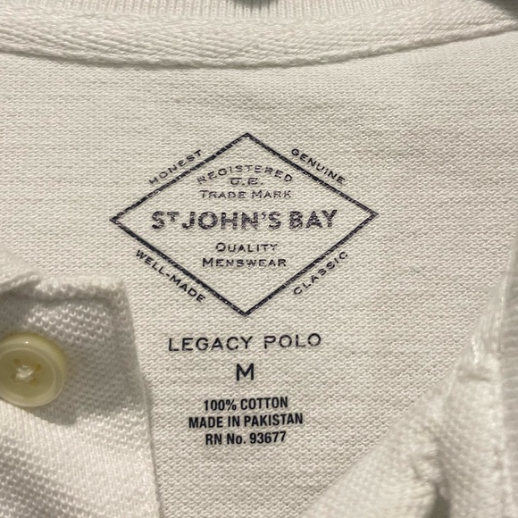 mens white polo - Picture 2 of 2